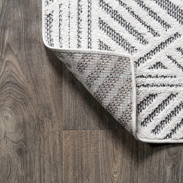 Jordan High-low Pile Art Deco Geometric Indoor/outdoor Area Rug